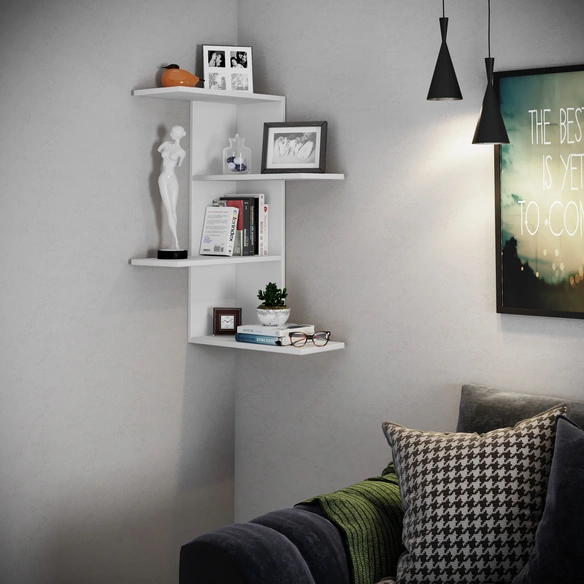 Eckregal »Balos«, BxHxL: 45 x 77 x 45 cm, Holzwerkstoff