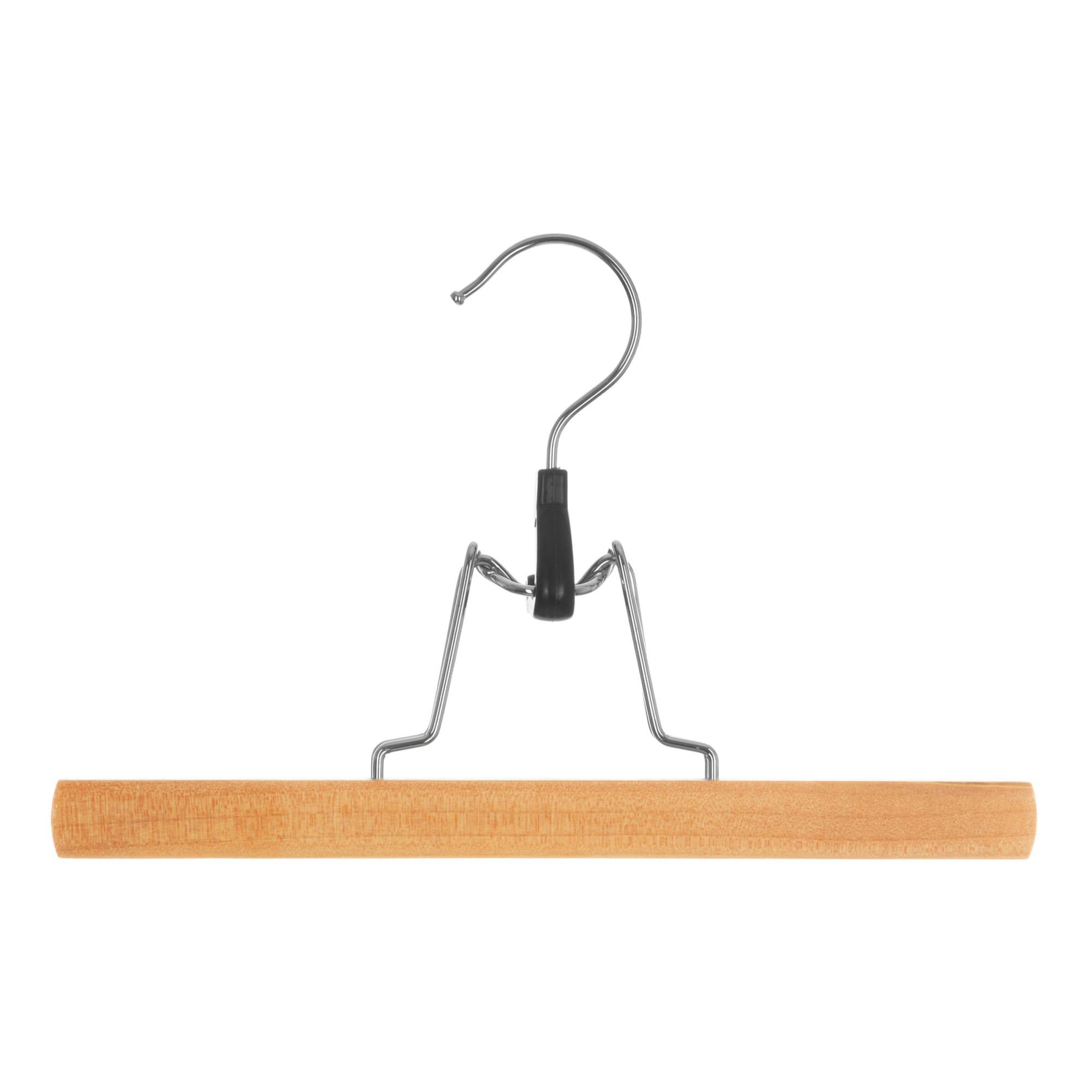 - Set de 3 cintres à pince classique en bois