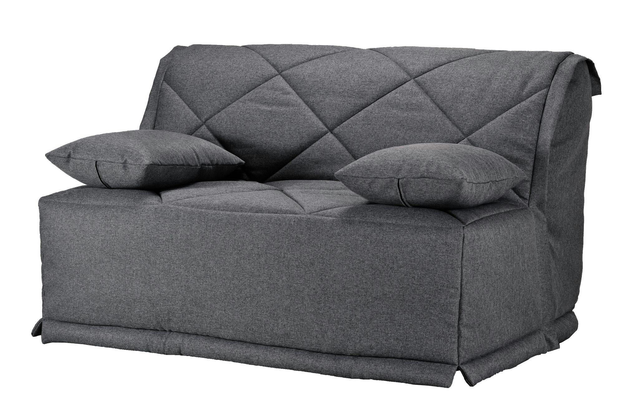 GINA - Banquette BZ avec matelas de 15 cm gris foncé