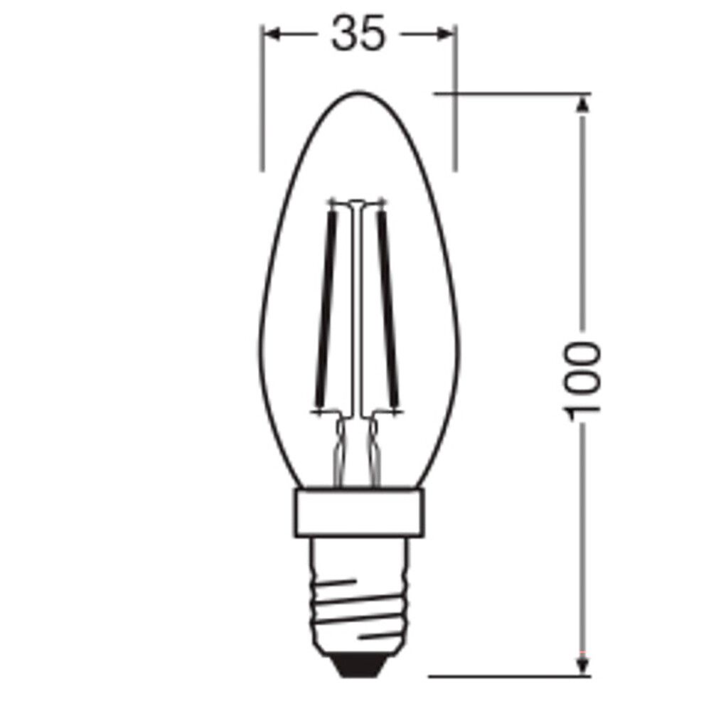 LYSPÆRE OSRAM LED E14 1,8W