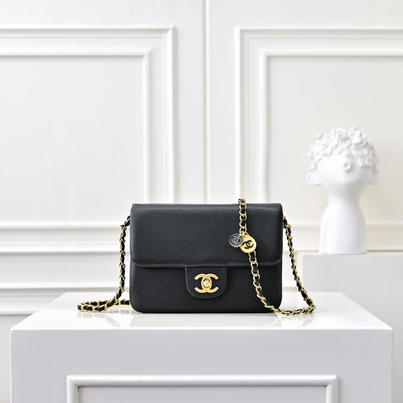 Chanel Grained Crossbody Bag