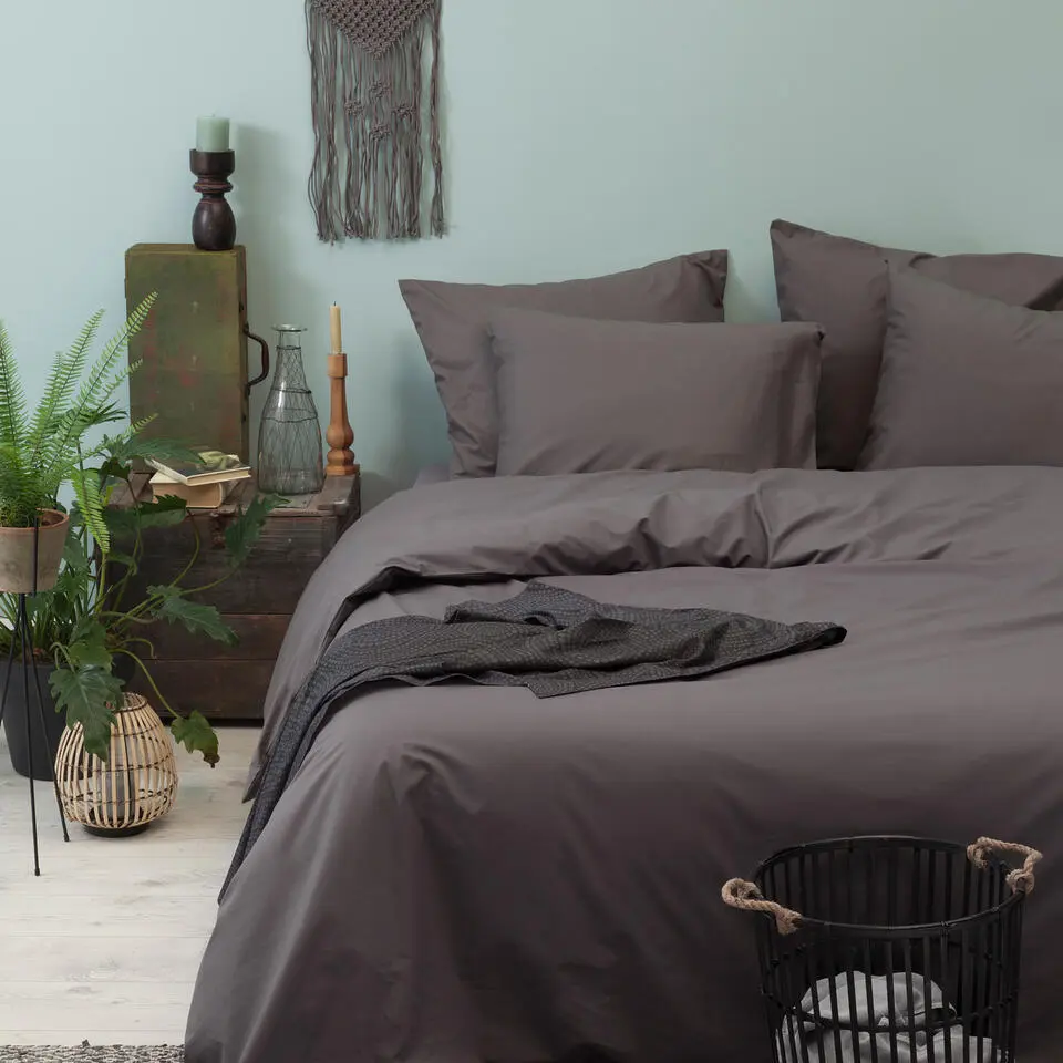 Cinderella dekbedovertrek Weekend - Katoen - 260x200/220 cm - Antraciet