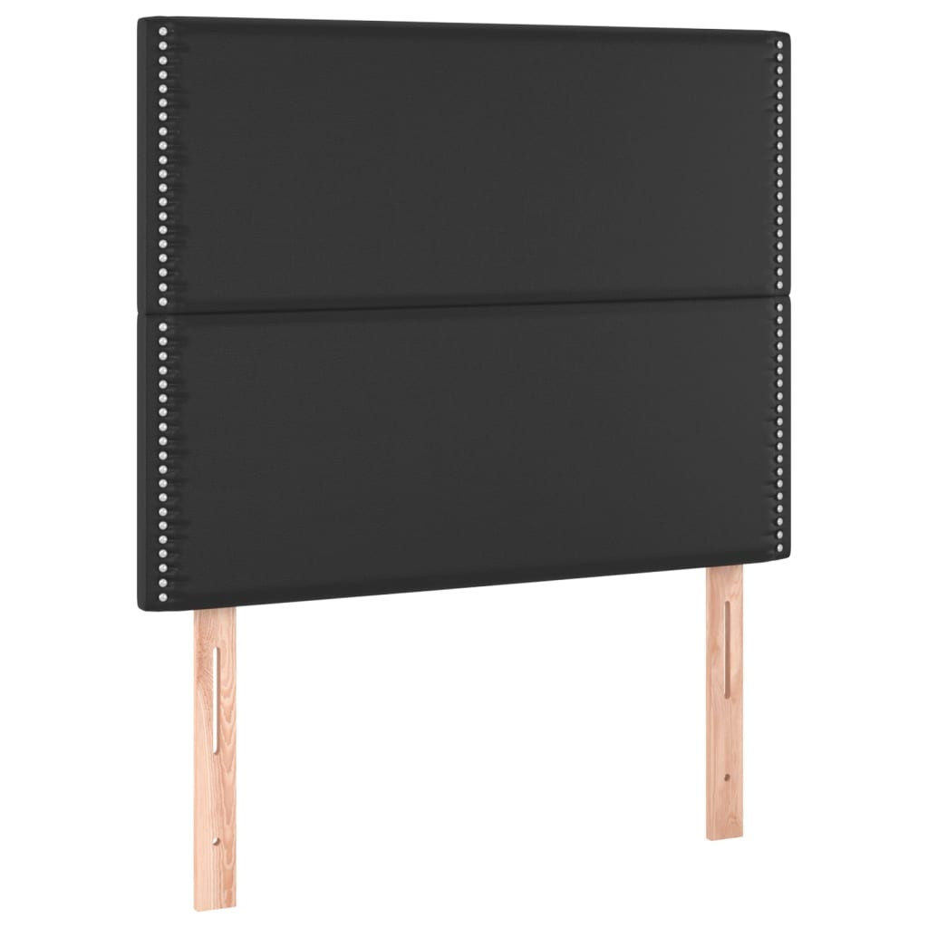 Wezgłowie Czarny 90 x 5 x 118/128 cm Sztuczna skóra vidaXL