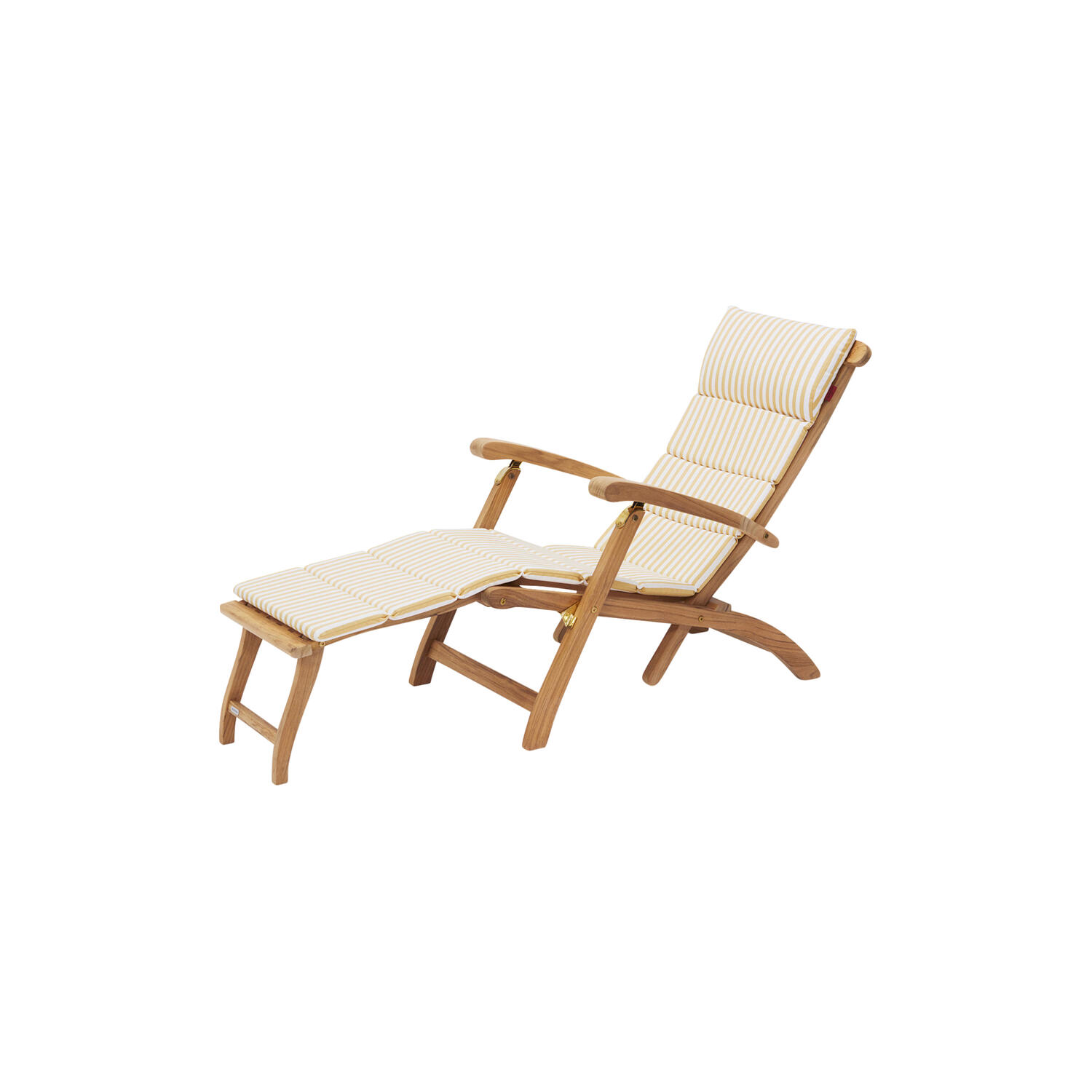 Barriere Deck Chair Cushion, golden yellow stripe