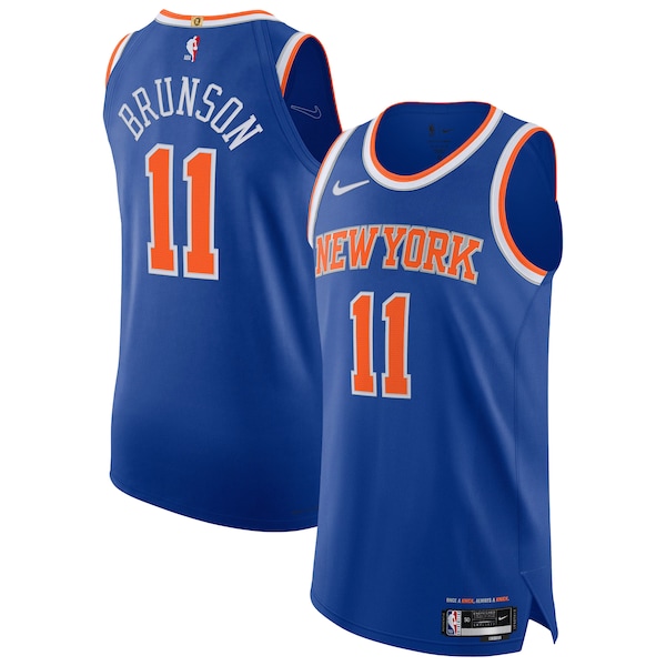 Jalen Brunson New York Knicks Nike Authentic Player Jersey - Icon Edition - Blue