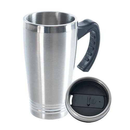 Kubek termiczny stalowy z uchwytem termos podróżny 450 ml