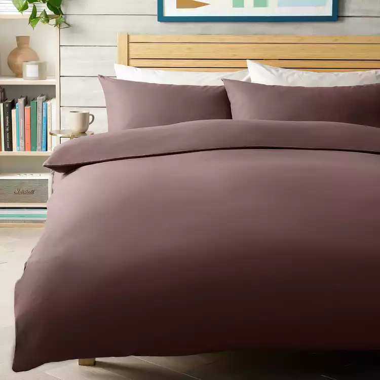 Habitat Cotton Rich Chocolate Bedding Set - Single