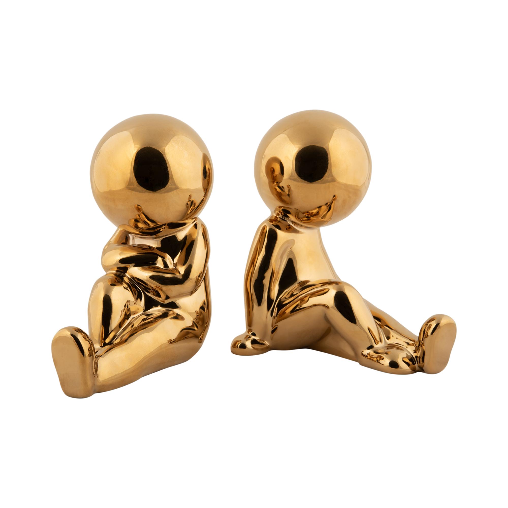 Present Time ornament Joey - goud - 17.3x10.9x17.2cm