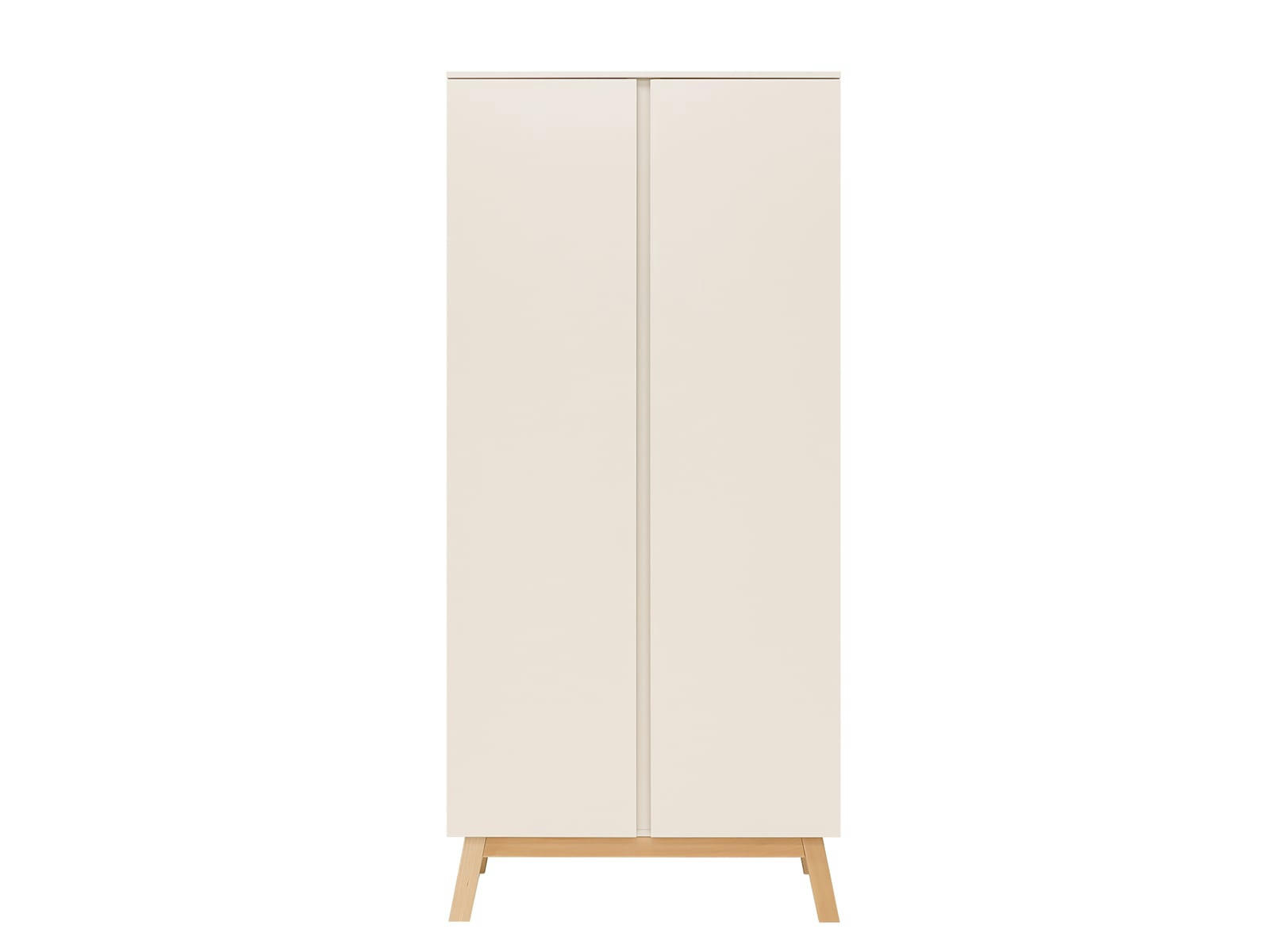 SABA - Armoire 2-portes en MDF, panneaux de particules et hêtre dune