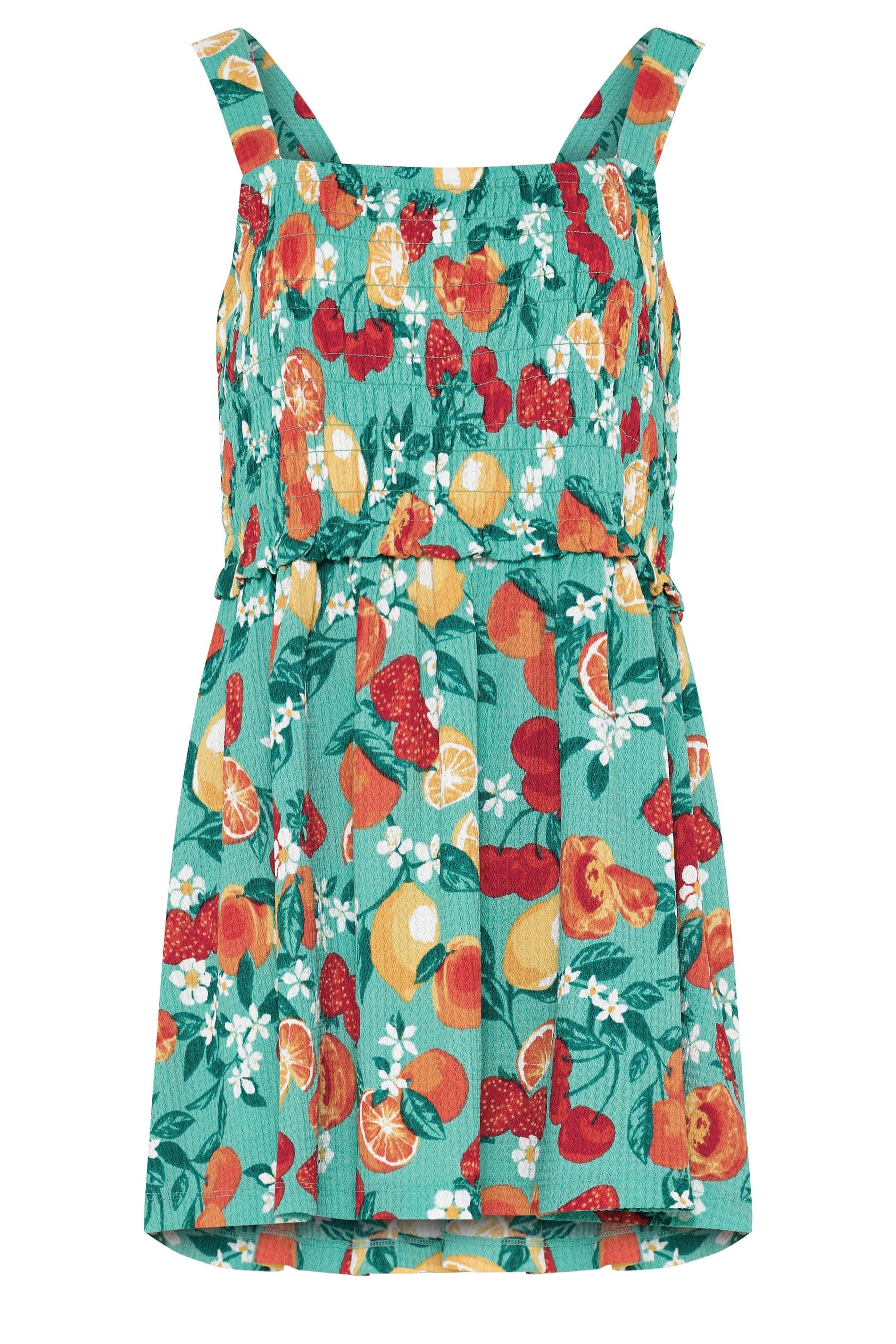 Yours Fruit Print Peplum Vest Top