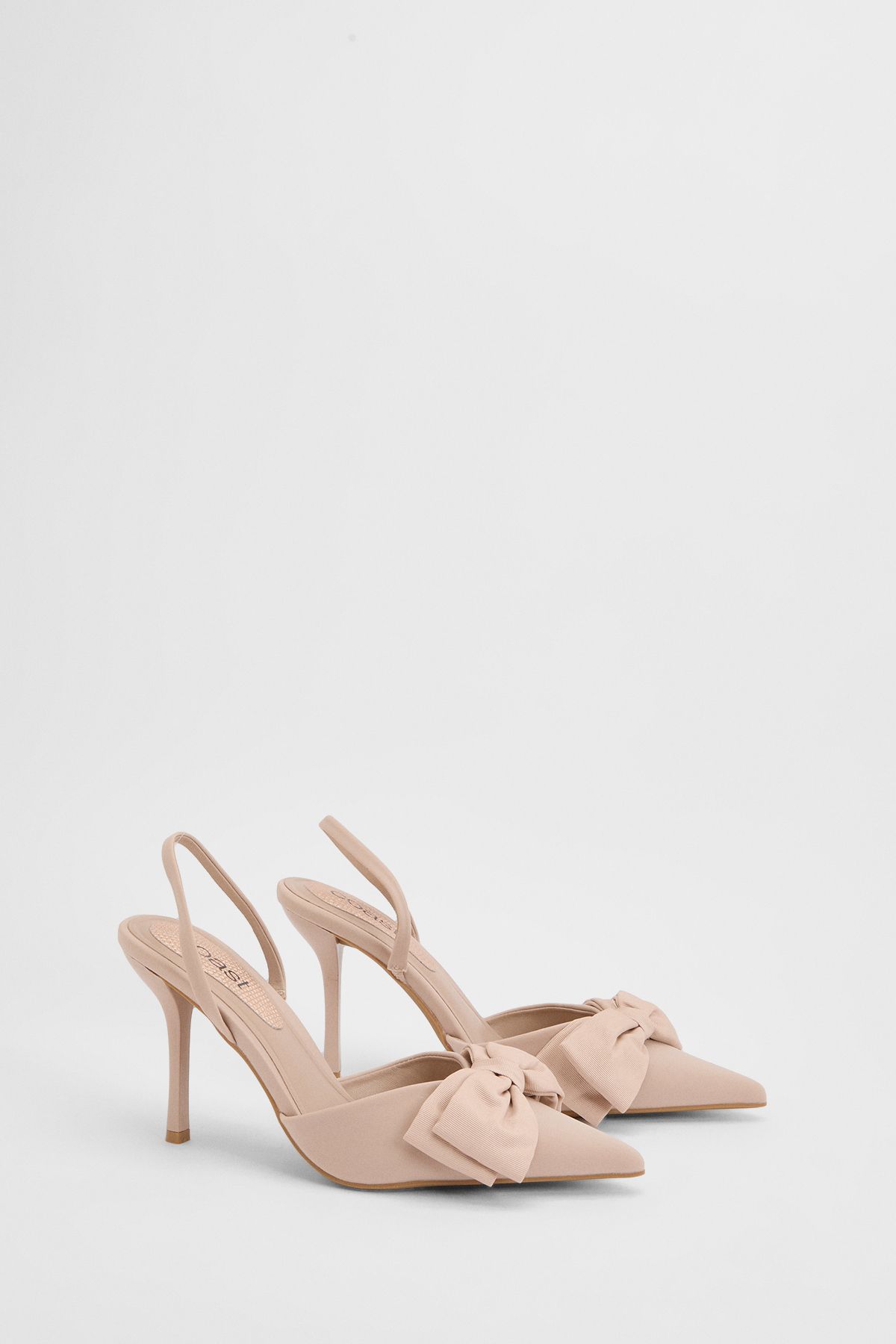Coast Marianna Bow Detail High Heel Slingback Court Shoes