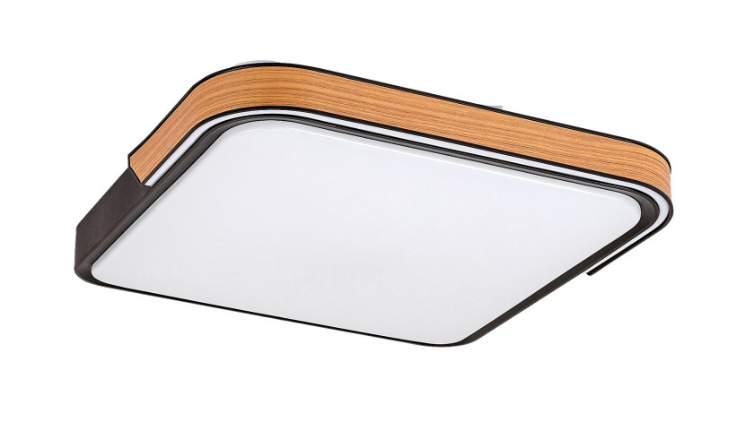 Plafon Arild z pilotem kwadratowy czarny LED 1x48W 50cm 1850lm IP20 Rabalux