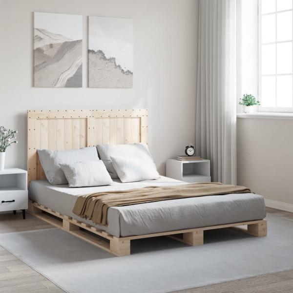 Łóżko Drewniane Rama Łóżka Sofa Brązowe Do Sypialni Pokoju 140x200 cm