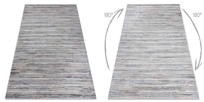 Dywan OHIO CF50A melanż - Strukturalny, dwa poziomy runa krem 80x150 cm