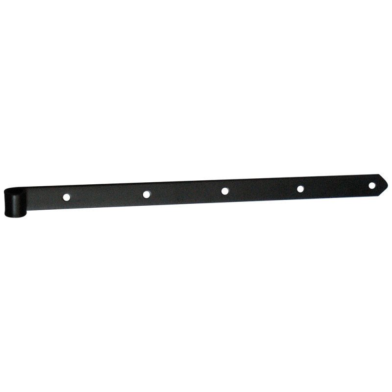 Penture droite en métal noir 500 mm TEKNIBOX