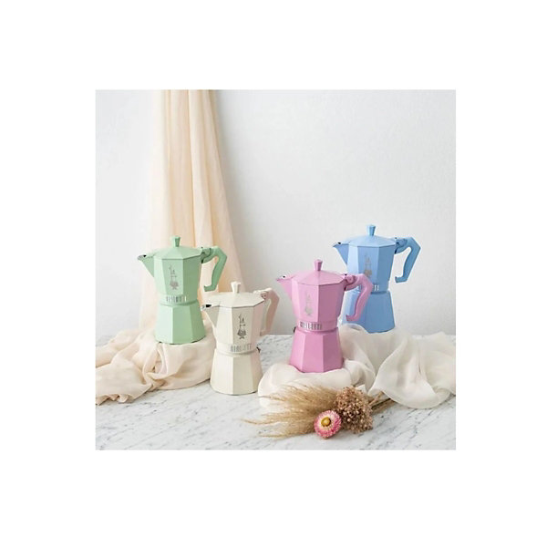 Cafetière italienne 3 tasses bleu clair Bialetti 0009061