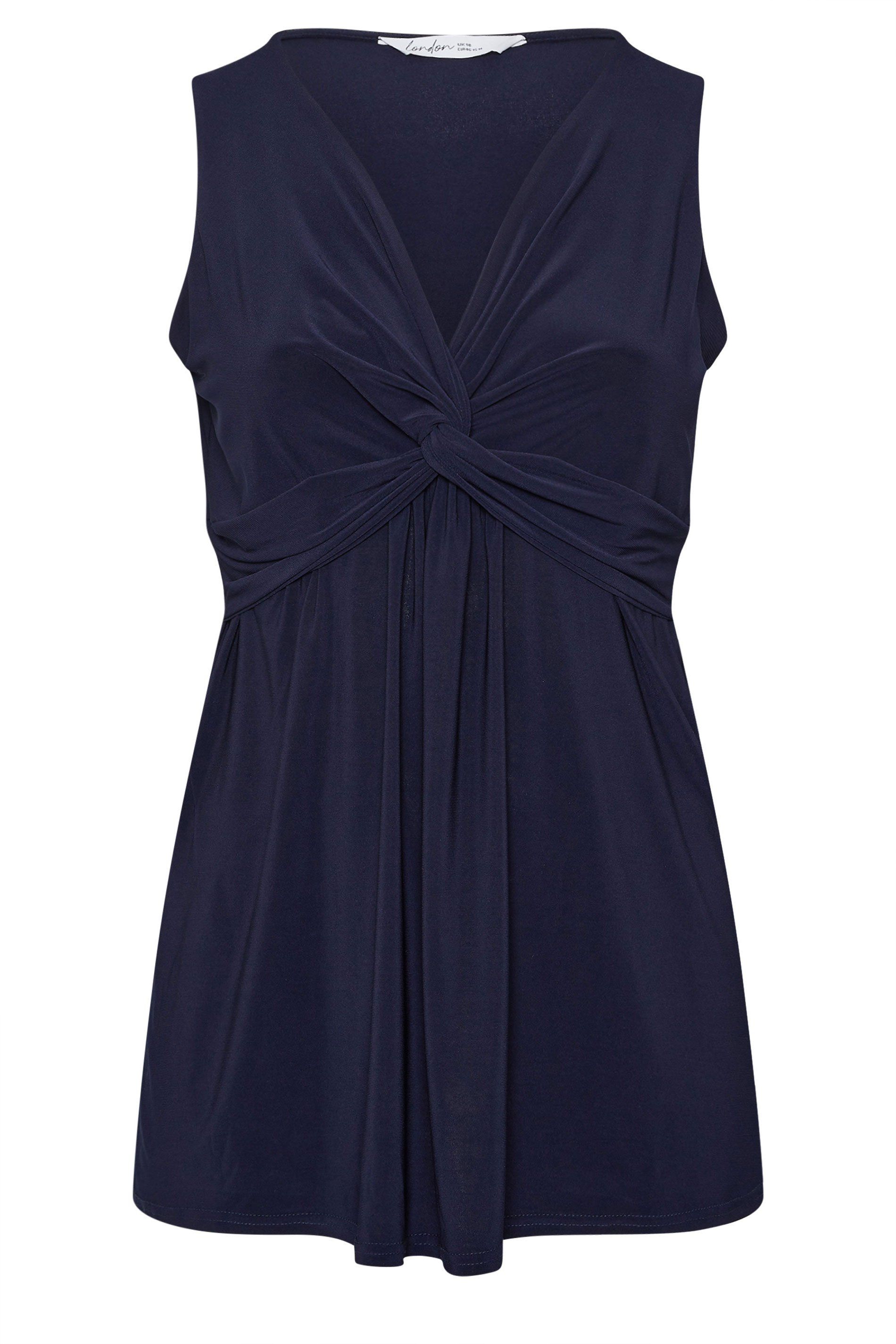 Yours Sleeveless Knot Front Top
