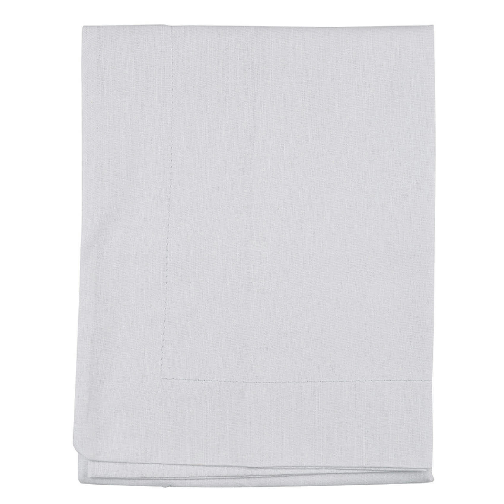 - Taie de traversin en 100% coton gris perle 43x185 cm