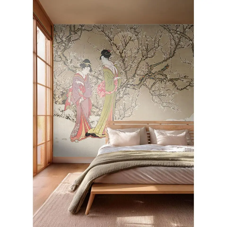 Sanders & Sanders fotobehang oosters motief bruin - 424 x 280 cm