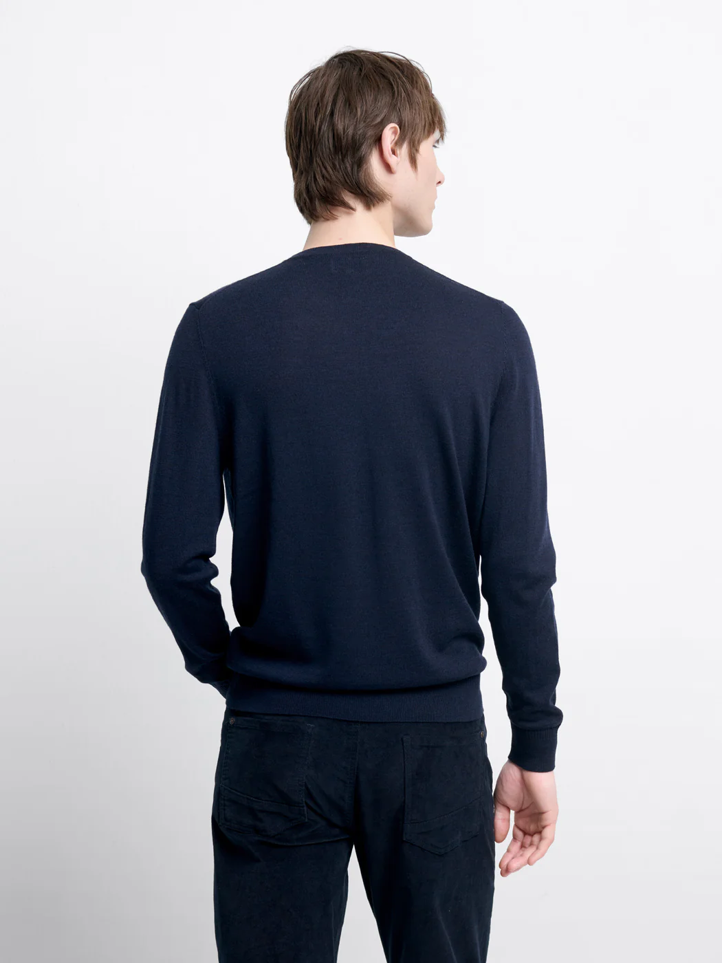 Pull col rond en laine Mérinos