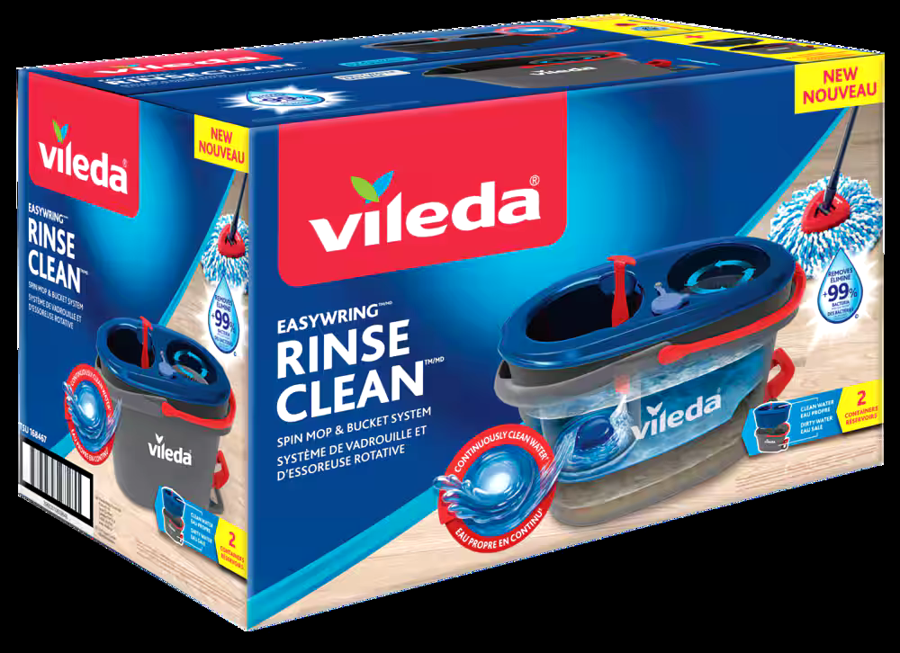 Vileda EasyWring RinseClean Spin Mop & Bucket System