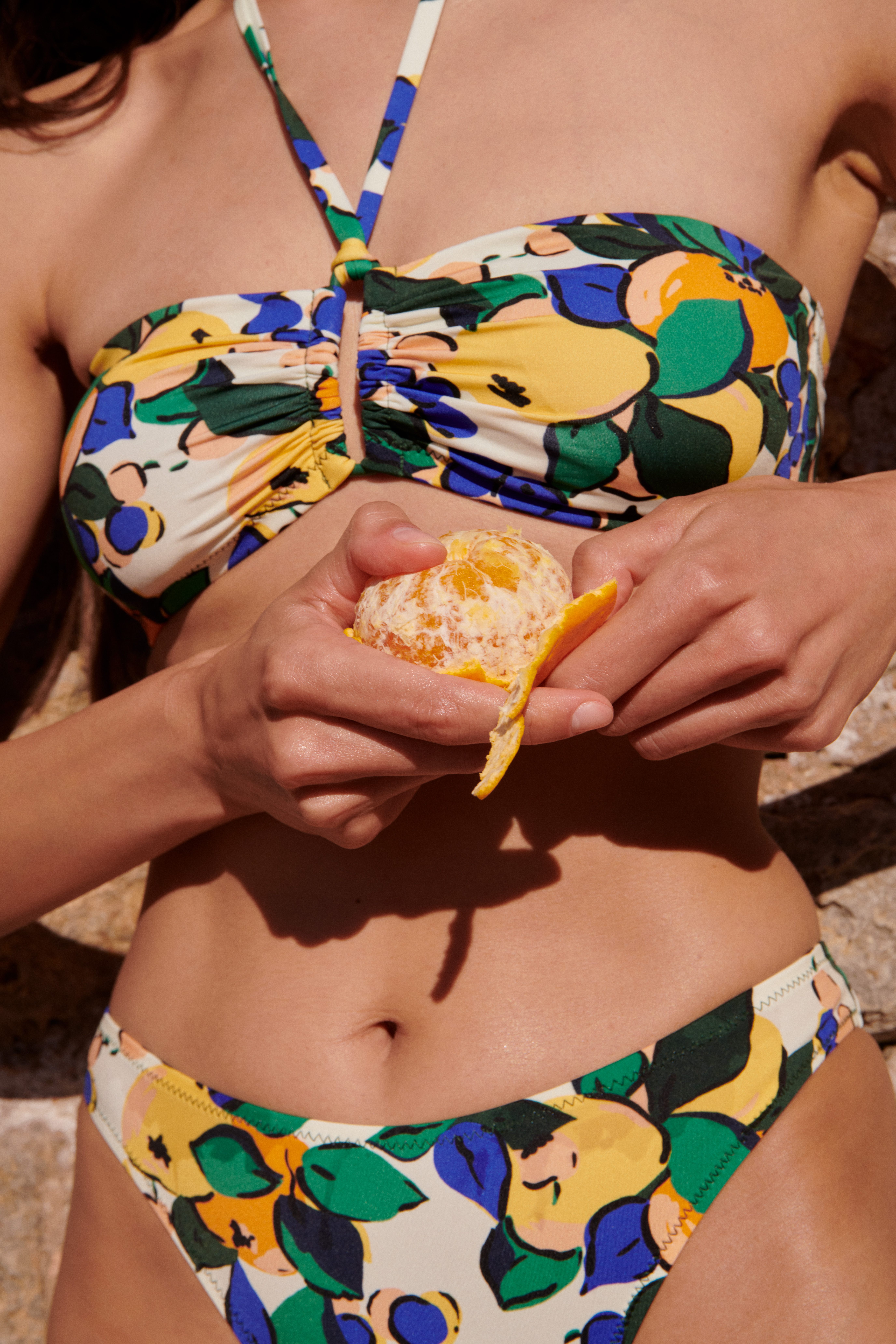 Haut de maillot de bain bandeau sans armatures paddé ARCHIPEL