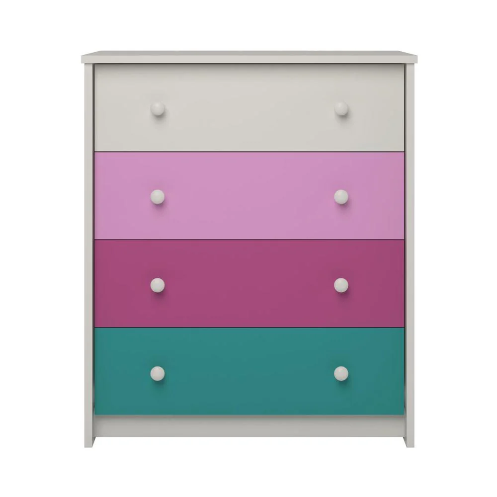 Altra Kaleidoscope Girls 4-drawer Bedroom Chest by Cosco
