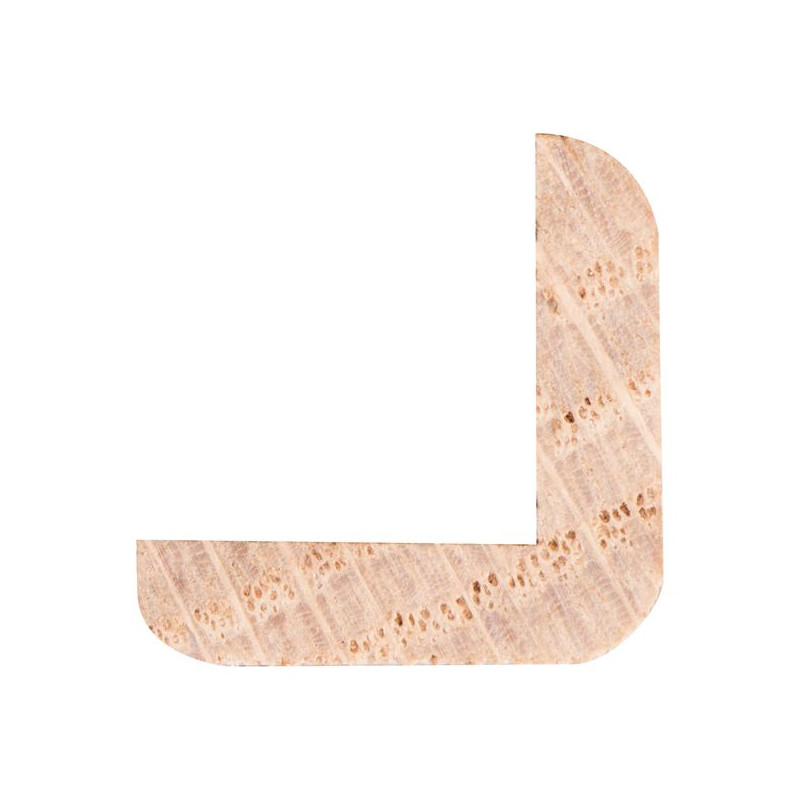 Cornière d'angle en chêne 240 x 1,9 x 1,9 cm
