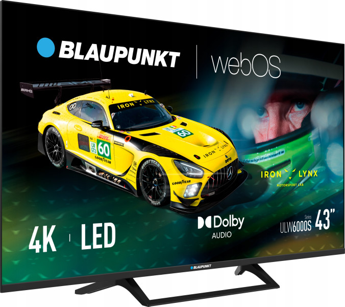 Blaupunkt 43ULW6000S Smart TV 4K UHD WebOS HDR10 Dolby Audio WiFi Bluetooth