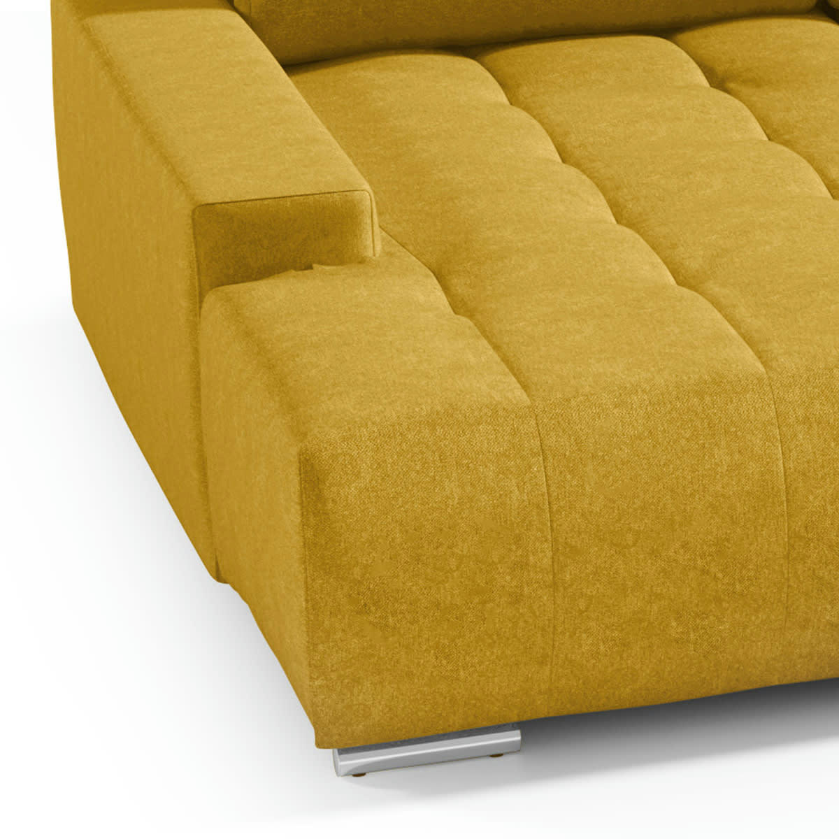 - Canapé en u 5 places jaune