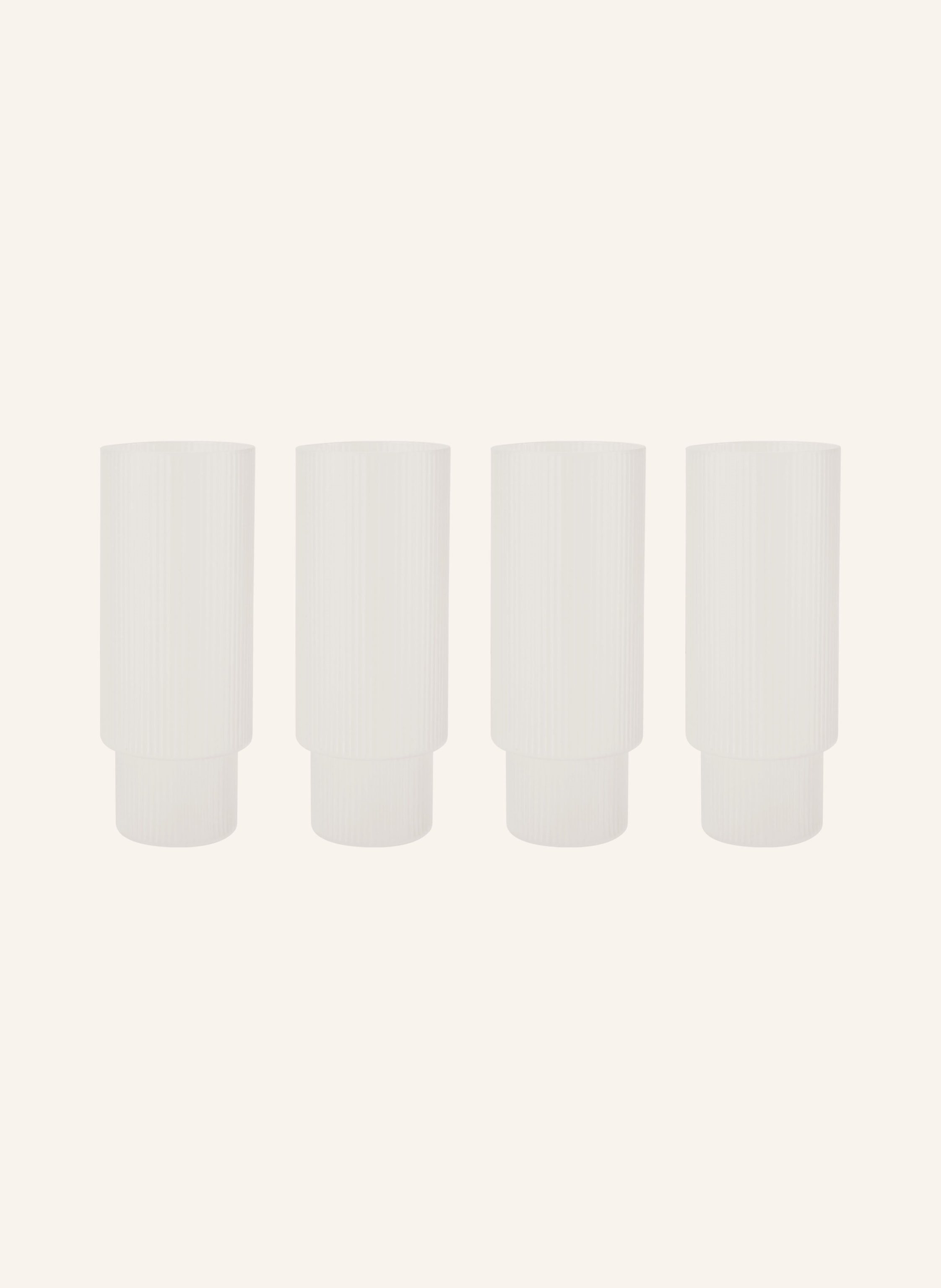 Ferm LIVING 4er-Set Cocktailgläser RIPPLE