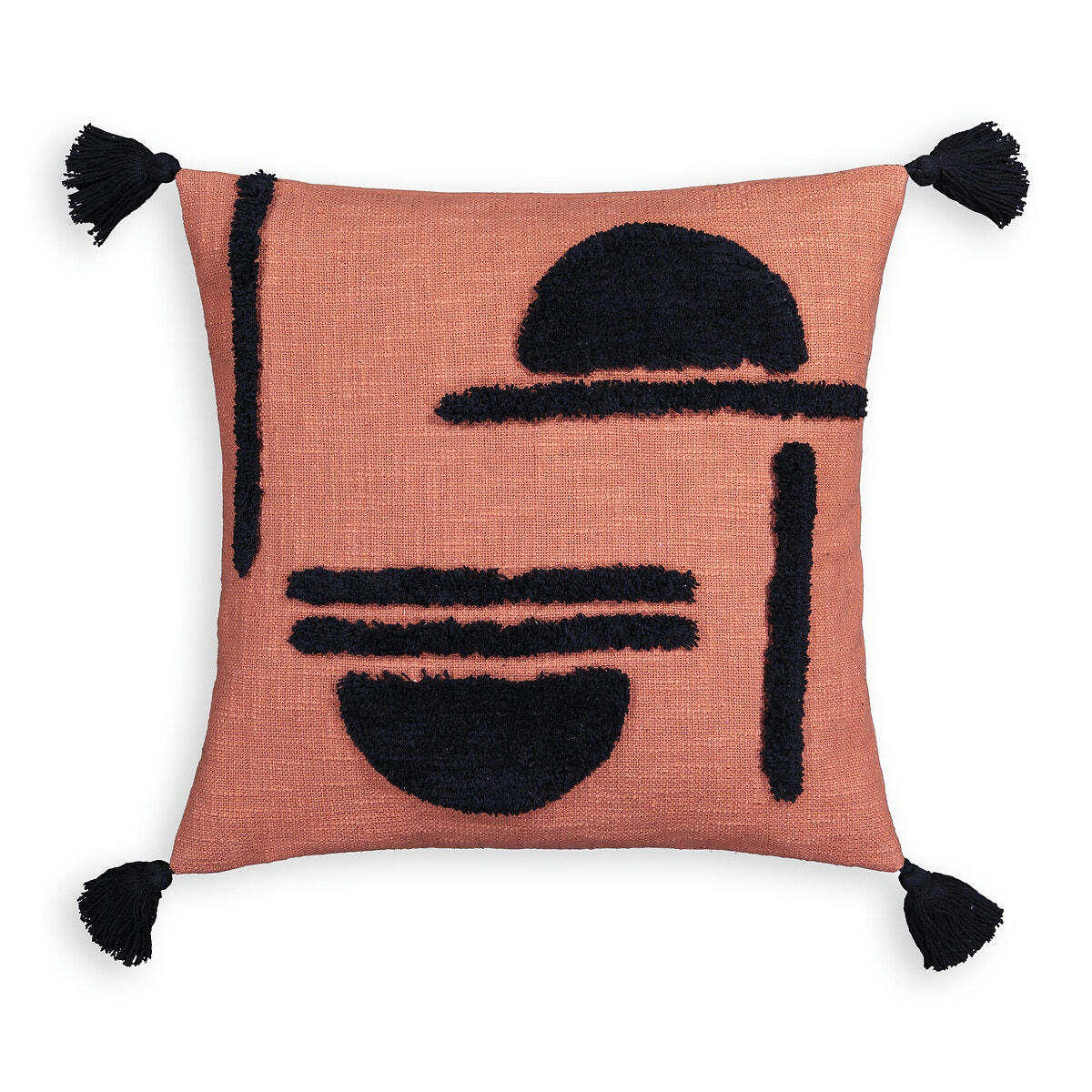 Housse de coussin, coton tufté, 40x40 cm, Goboa