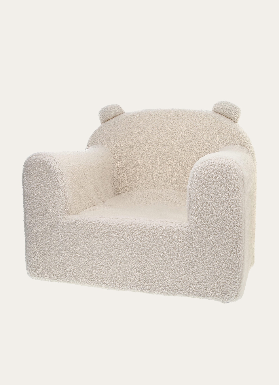 FAUTEUIL DOUDOU AVEC OREILLES BLANC