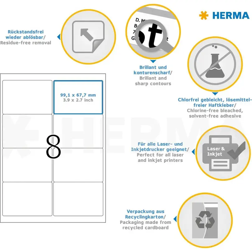 Etiketten 200er-Set Herma