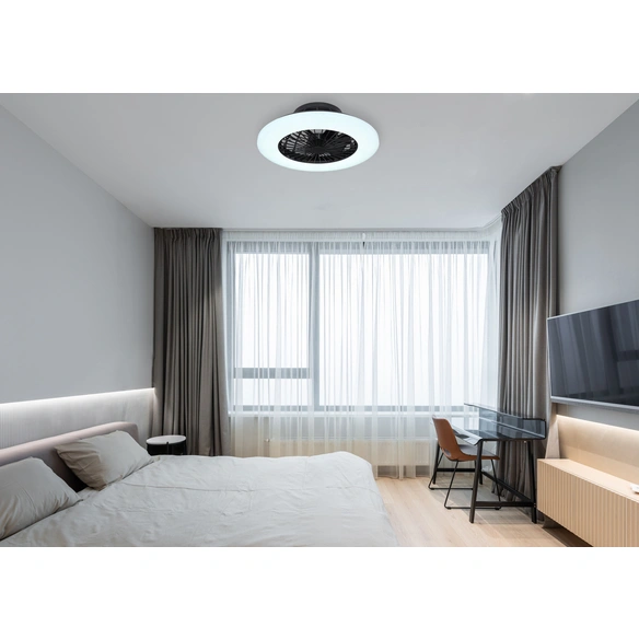 LED-Deckenventilator »Travo«, Ø50 cm, Kunststoff, schwarz