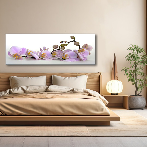 Feeby Obraz na płótnie, Kwitnący kwiat orchidei 90x30