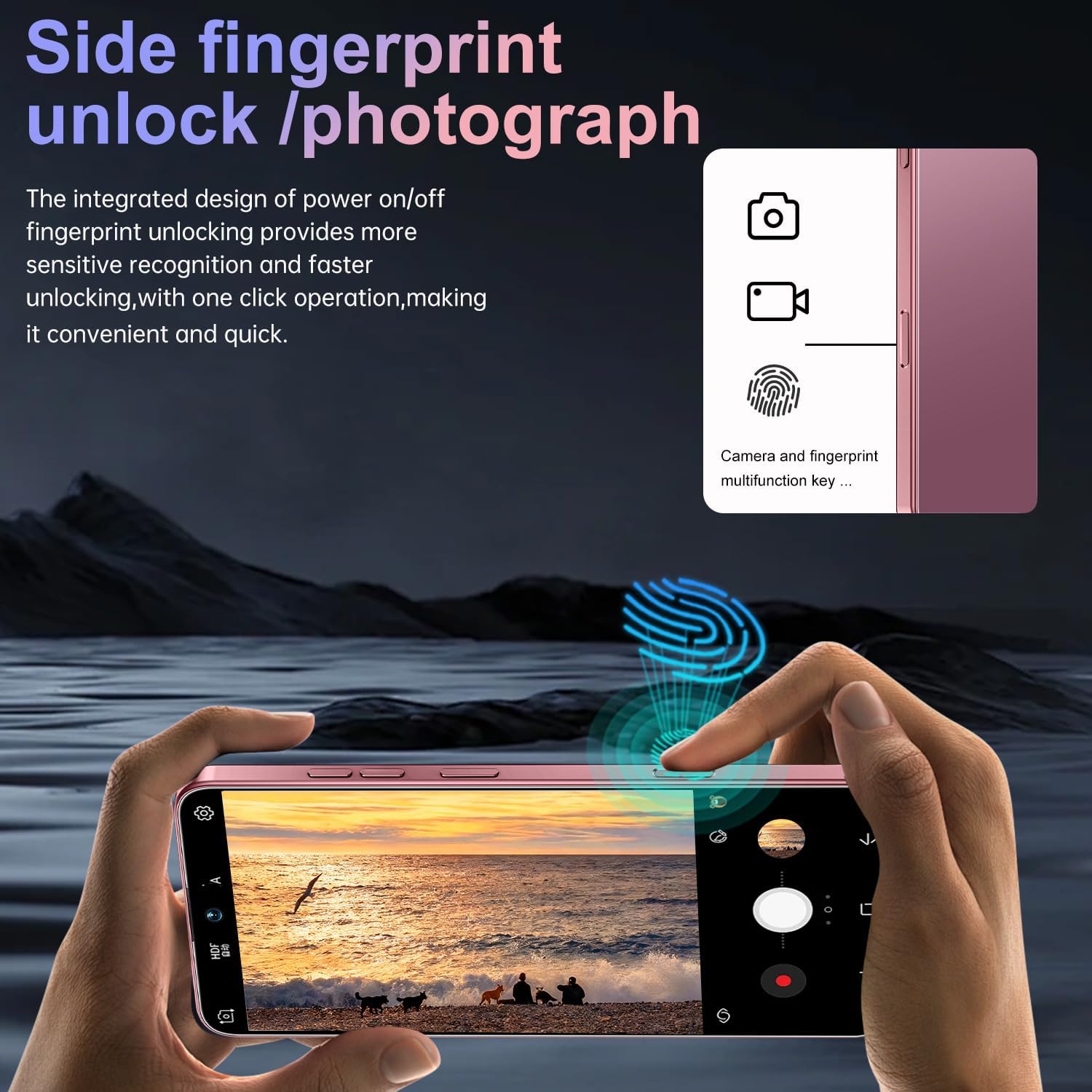 17PM Smartphone: Snapdragon 8 Gen 3, 12GB RAM + 512GB Storage, 7000mAh Battery, 6.99-inch Display, 68MP+108MP Camera, Android 15, 5G, Dual SIM - Superior OS Outperforms Competitors (Rose)