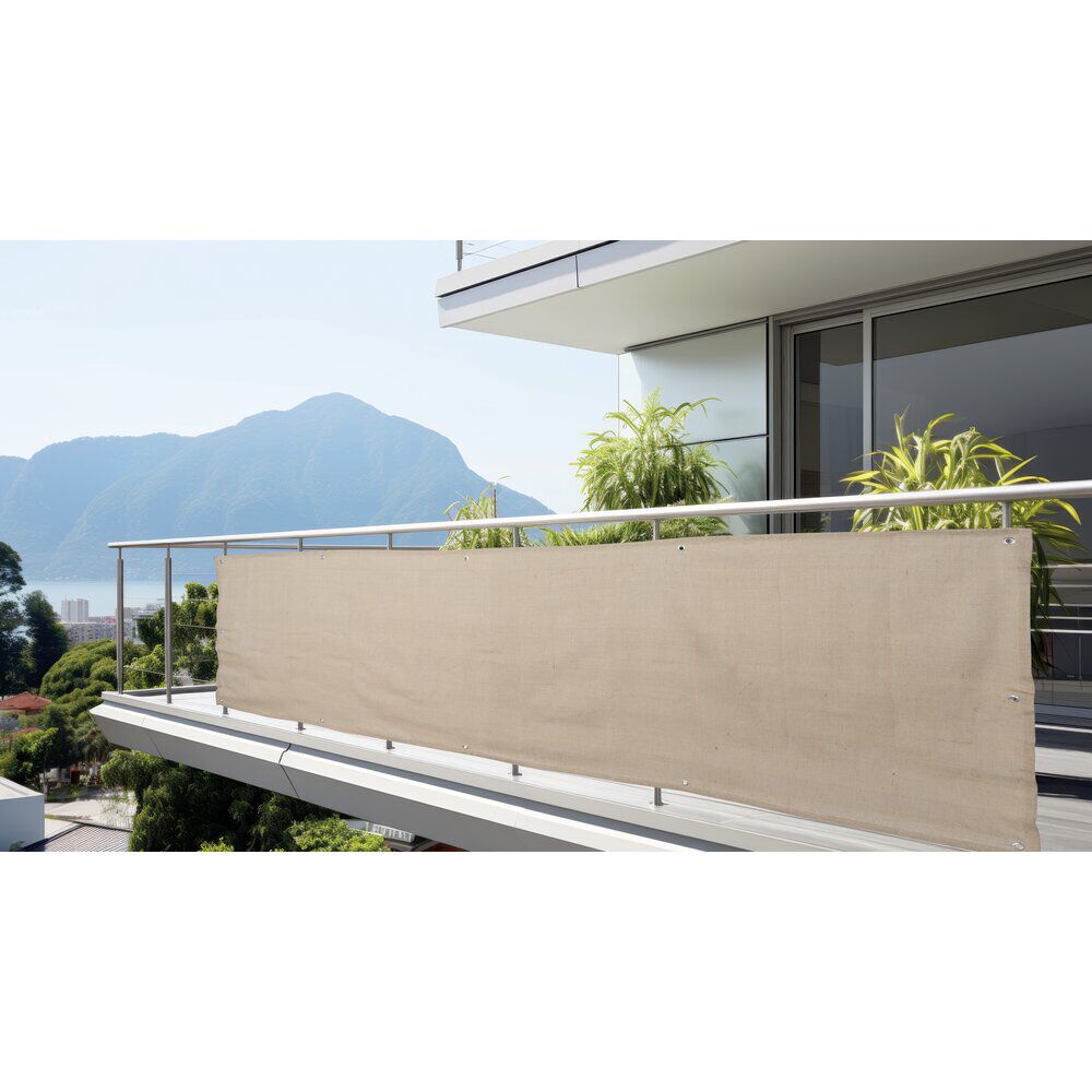 Brise vue jute beige naturel 300xH100cm