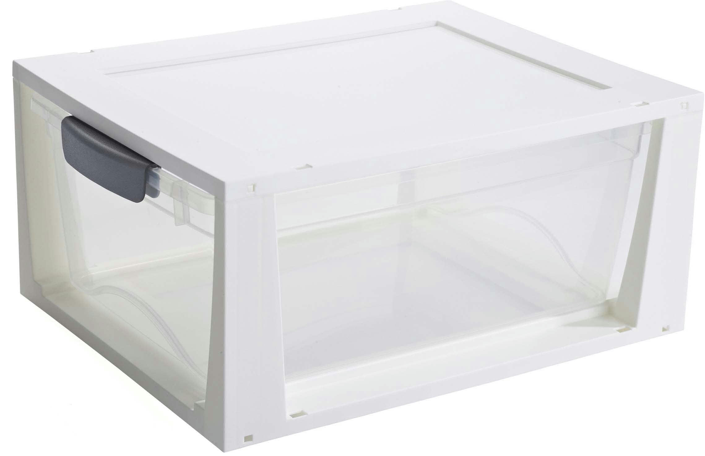 - Tiroir de rangement empilable omega 11l blanc