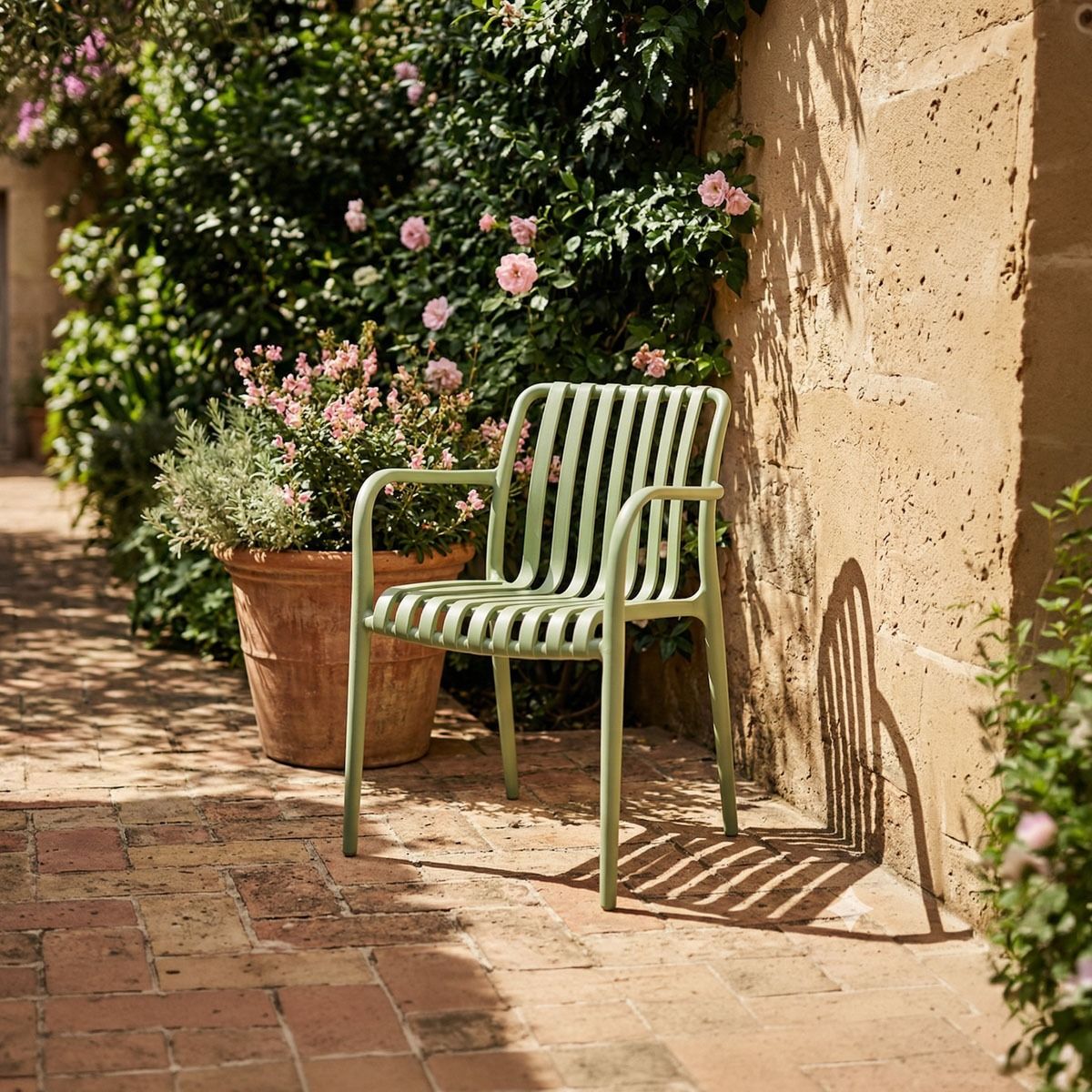 Krzesło VALORO ogrodowe szałwiowe 56x57x81 cm