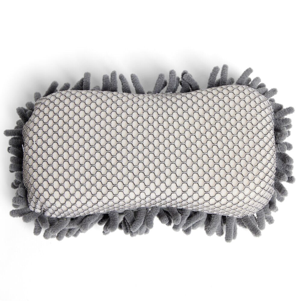 éponge nettoyante voiture microfibre avec filet spéciale finition