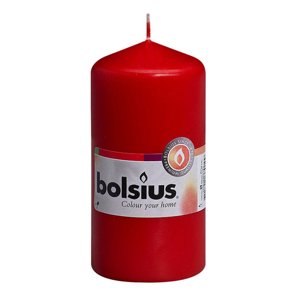KUBBELYS BOLSIUS 60X120 MM RØD