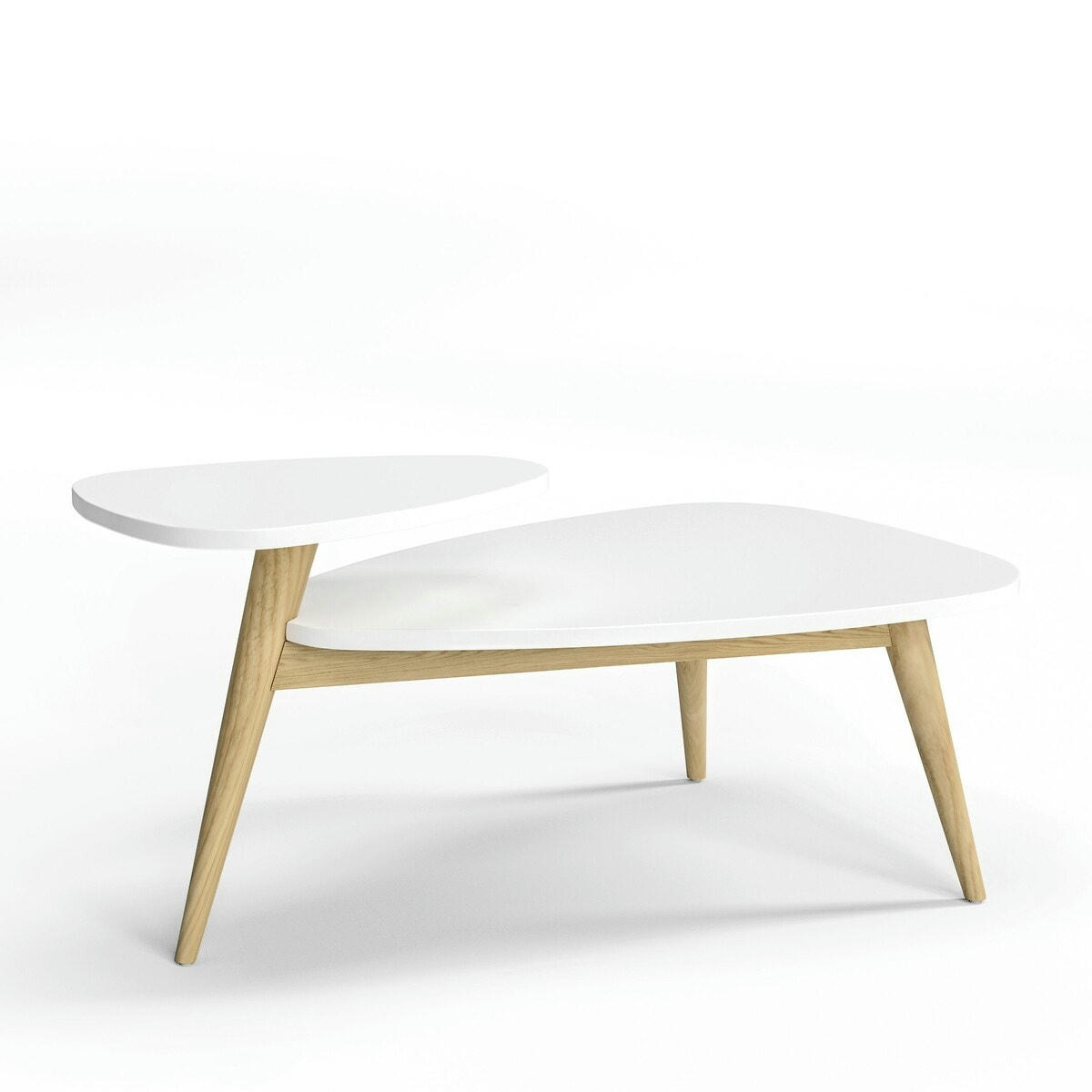Table basse vintage double plateau, Jimi