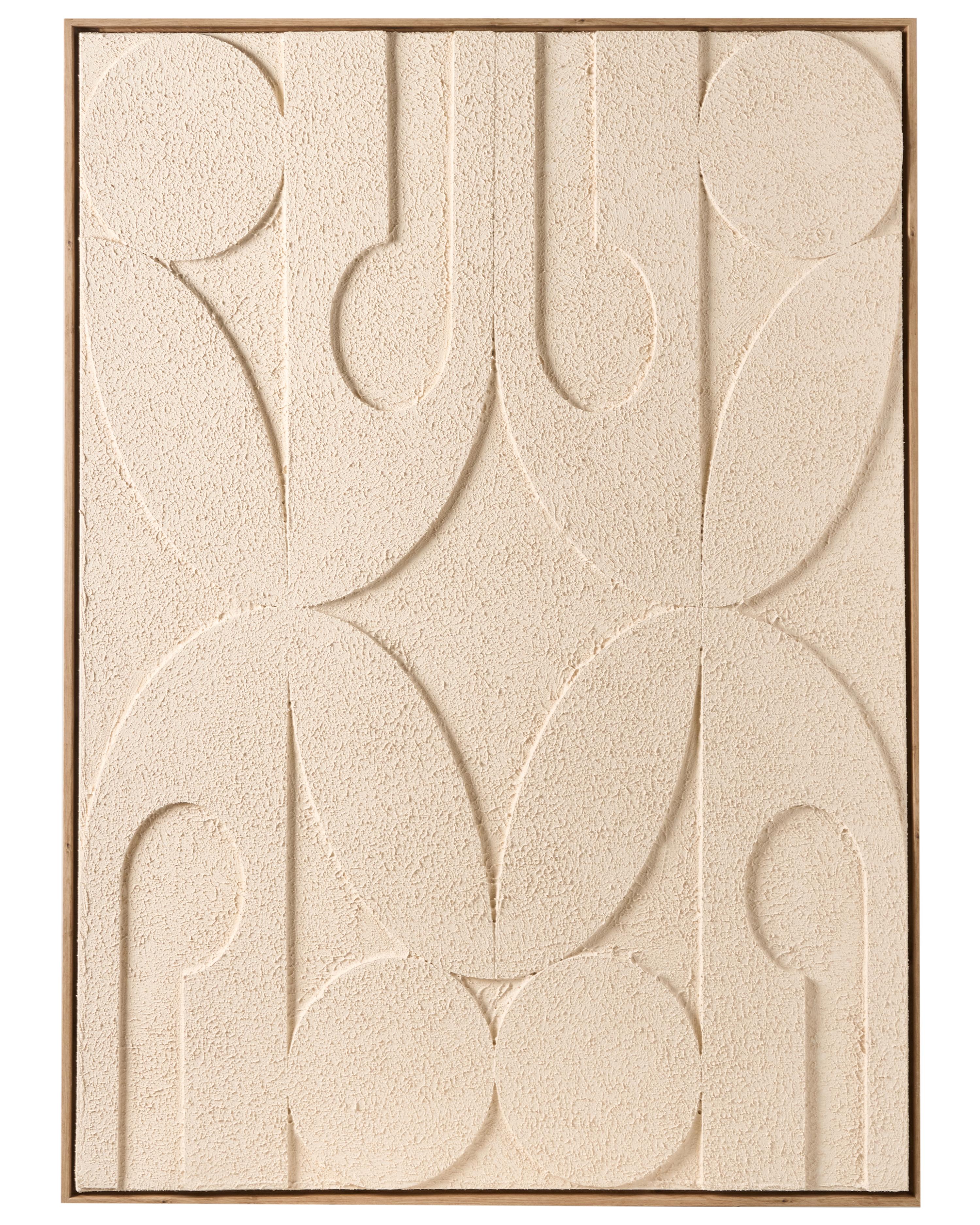 Canvas COLERAINE Abstract Motif Beige