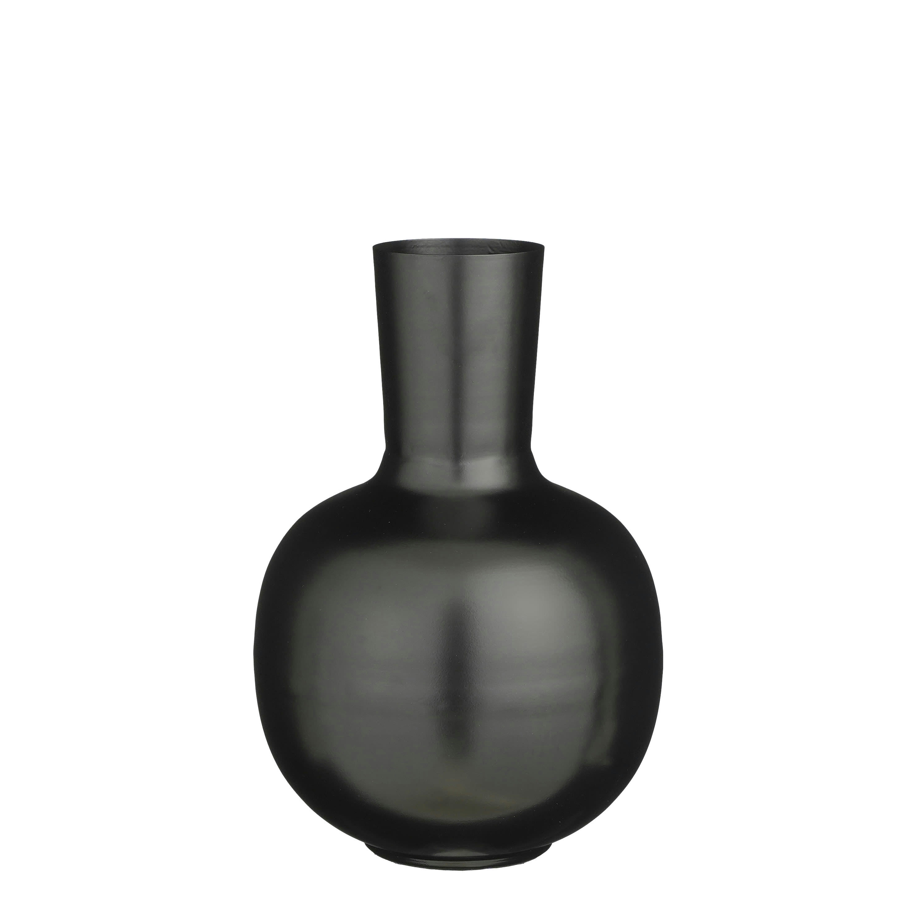 DARA - Vase en métal noir H42