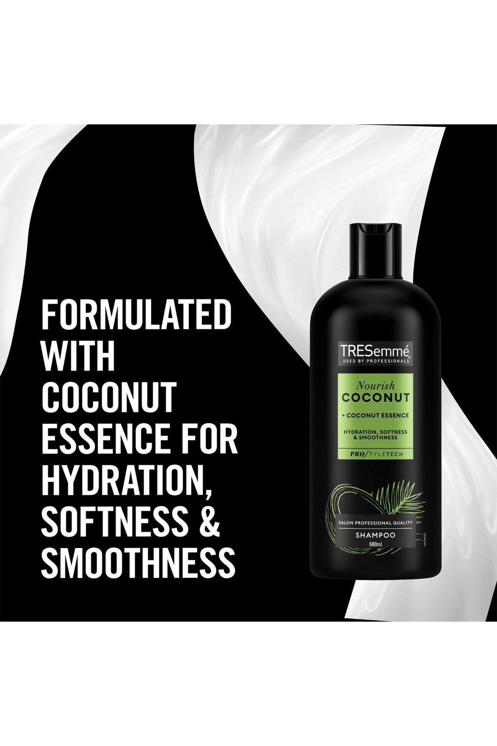 Tresemme Shampoo' Nourish Coconut for Hydration, Softness & Smoothness, 680ml