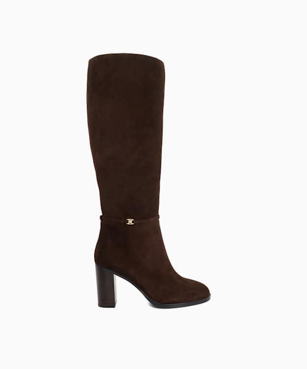 Starlling Brown - Suede Knee-High Boots