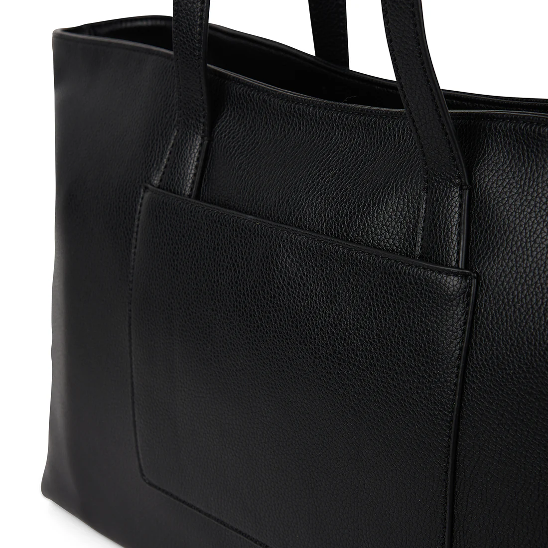 The Britney – Black Vegan Leather Tote Bag