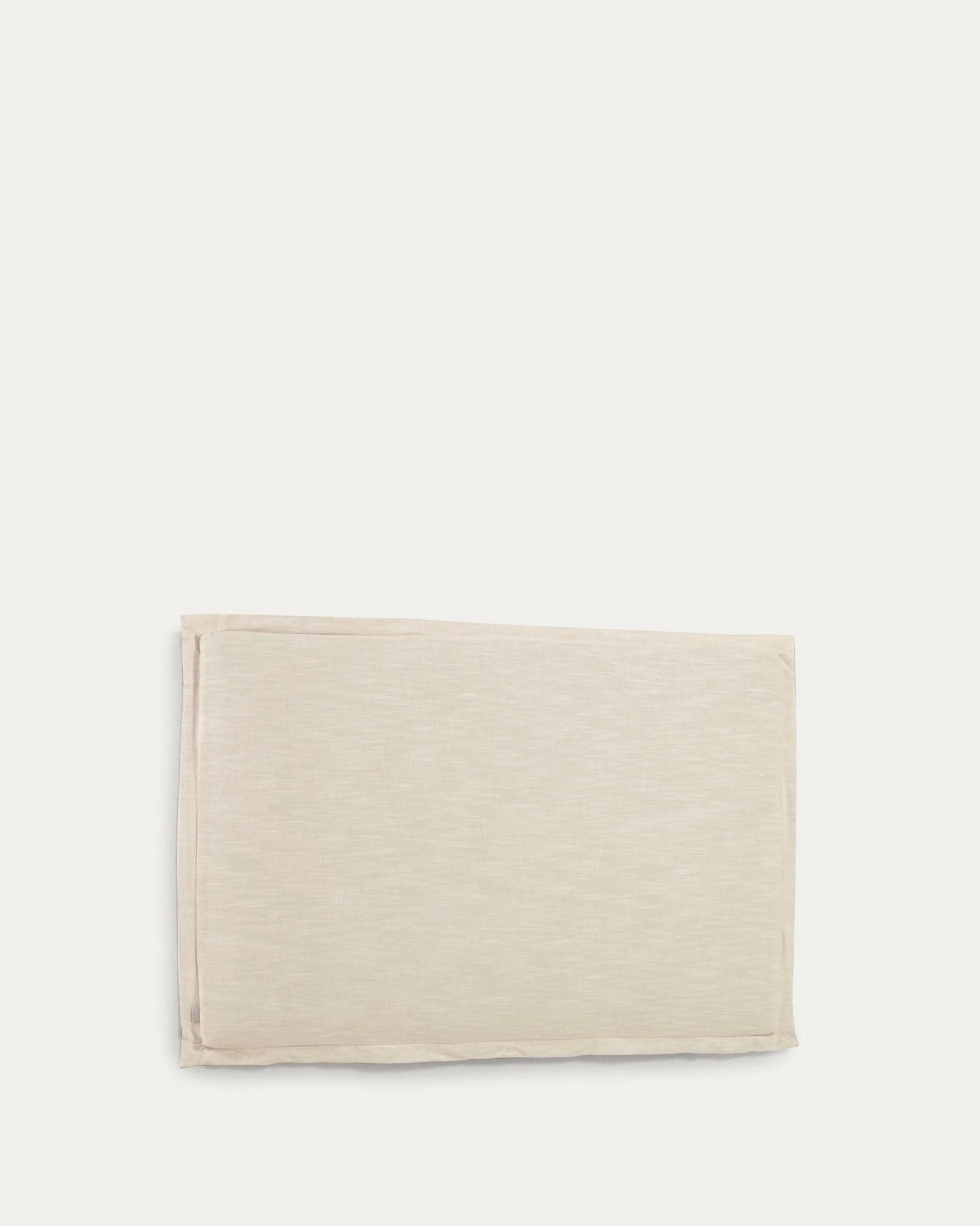 Tanit headboard with removable white linen cover for a bed up to 160 cm
