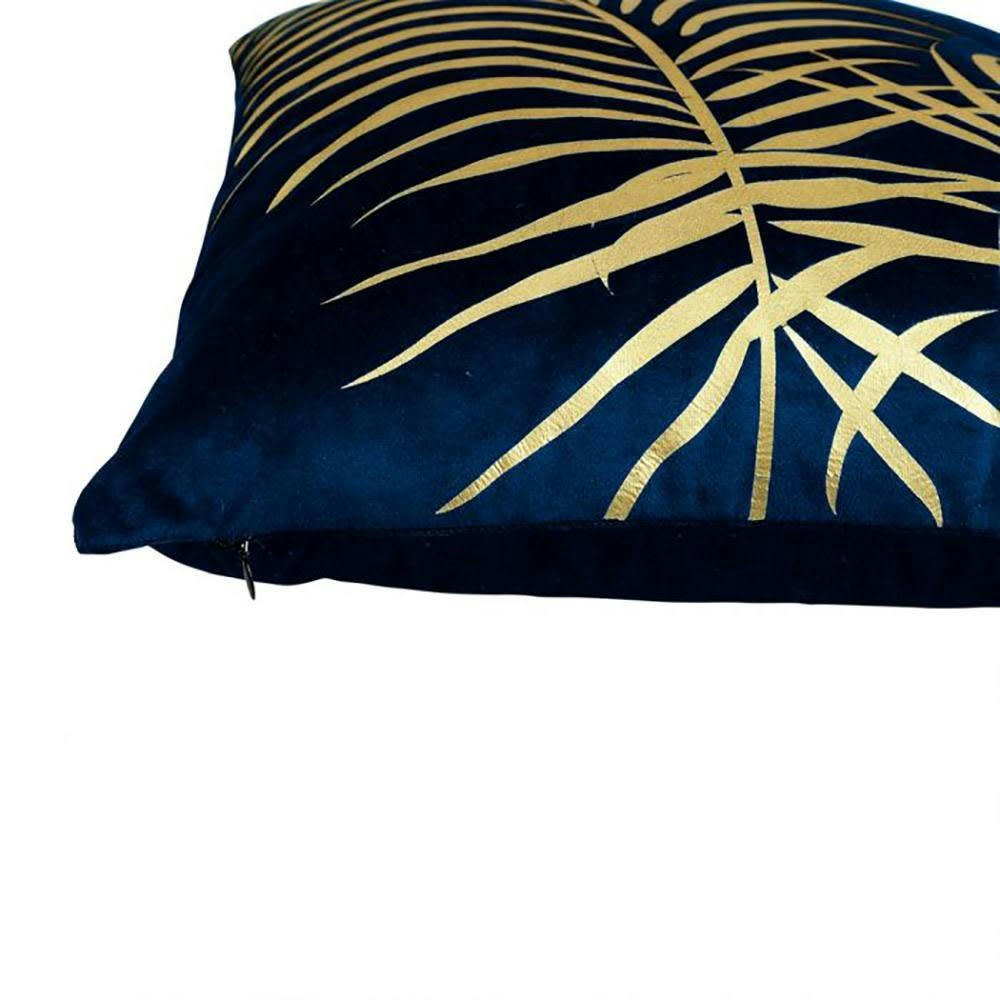 PALM - Housse de coussin marine 40x40cm